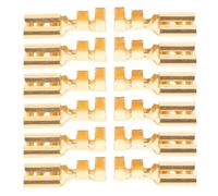 50 Piezas Kit de Conectores de Clavijas Eléctricas 9,5mm de Latón | Terminales para Cableado Automotriz, Conexión Estable del Circuito, Instalación Sencilla, Mantenimiento Fácil