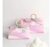 50 piezas/lote de bolsas de dulces moradas para bodas, regalos, cajas para fiestas de bodas