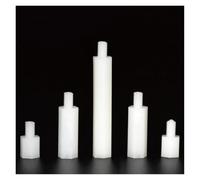 50 piezas M2 M2.5 M3 M4 Nylon Hexagonal Macho Hembra Separador Roscado Pilar Montaje Placa PCB PC Placa Base Plástico Espaciador Tornillo Tuerca(12mm (50pcs),M4 (Thread 6mm))