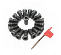 50 piezas M2 M2 5 para M3 para M3 5 M5 Kit de tornillos Torx para herramientas CNC, insertos de carburo para un mantenimiento conveniente de la herramienta (M2.5x8)