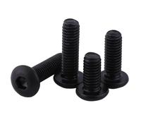 50 Piezas M3 Negro Hex Socket, Tornillos Tornillos Tornillos de Cabeza Hueca Tornillos de Cabeza Plana Juego de Tornillos Rosca Completa de Acero de Aleación de Clase 10.9, Acabado Liso (M3(M3*10mm)
