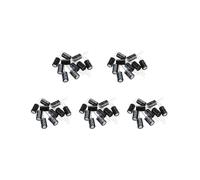 50 Piezas Negro 2200UF 25V Condensadores ElectrolíTicos Radiales de Aluminio 1.3X1.3X2.1cm