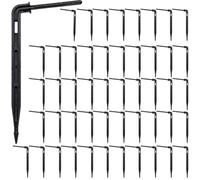 50 piezas negro flecha gotero juego de riego 3/5 mm manguera sistema de riego flecha gotero riego para jardín, gotero de riego para balcón, oficina y apartamento