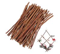 50 Piezas Palitos de Madera Natural para Ramitas Decorativas | Material de Madera, Resistentes y Fáciles de Sujetar, para Decoraciones Country Farmhouse y Woodland