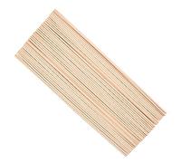 50 Piezas Palitos de Madera Redondos, Palos de Madera Clásicos 3mm x 30cm para Manualidades Proyectos de Arte Individuales y Decoraciones DIY Bastoncini di legno