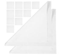 50 Piezas Paño de Microfibra para Limpiar Gafas Compacto Blanco | Cámara y Tabletas, Uso en Funda o Bolsa, Elimina Suciedad, No Destiñe