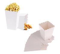 50 Piezas Papel Contenedor Dulces, Bolsas de Palomitas de Maíz, Bolsas Palomitas, Cajas de Palomitas, Cartón Bolsas Palomitas, Utilizado para Picnics, Noches de Cine, Preferencias de Boda