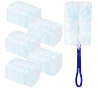 50 Piezas para Swiffer Plumero Duster Kit con 1 Asa Atrapapolvo Recambios Plumero Electrostático Mano para Pelo de Animales Polvo Suciedad