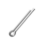 50 piezas pasadores de chaveta de acero inoxidable 304, M3x60mm, plata