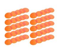 50 Piezas Película de Color Naranja Redonda PET Translúcida | Autoadhesiva, Recambio Fácil, para Iluminación Ambiental y Estudio Fotográfico, Mejora Confort al Comer