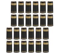 50 Piezas Película Termorretráctil para Botella de Vino, PVC | Borde Dorado, Diámetro 30mm para Boca Recta, Ligera y Decorativa, Sellado para Vino Tinto