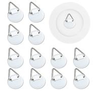 50 Piezas Perchas Adhesivas Invisibles, Soportes de Placa Vertical para Pared, Ganchos Adhesivos Invisibles para decoración de pared