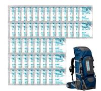 50 Piezas Polvo Absorbente De Orinas, Gel para Inodoro Portátil, Solidificador de, Eliminador de Olores para Exteriores Camping Senderismo Viaje Acampada, Senderismo, Viajes, Desastres Naturales