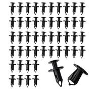 50 Piezas Remaches de Plástico, Plastic Fasteners Kit Clips de Fijación Trim Panel Clip Remache de Expansión Retainer Clips Remaches Sujeción De Paragolpes Black Bumper Rivet Set Cuerpo Pasador