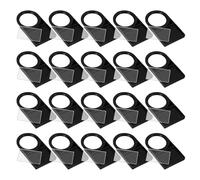 50 Piezas Señal de Interruptor Pulsador 25x17mm Plástico Negro