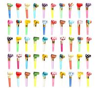 50 Piezas Silbato De Fiesta, Silbato De Porrista De Plástico, Generador De Ruido, Bocina De Fiesta, Trompeta De Juguete Para Niños Para Fiestas De Cumpleaños, Eventos Deportivos, Celebraciones