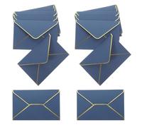 50 Piezas Sobres de Invitación Multifunción Azul Papel Elegante | Sobres Delicados para Boda y Banquete, Superficie Lisa Decorativa, Cosas para Bodas