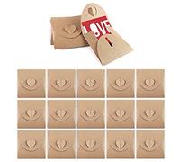 50 Piezas Sobres de Papel Kraft en Blanco, Sobres de Papel Kraft, Sobres de Corazón, Mini Sobres, Sobre de Regalo con Papel Kraft, Utilizados para Postales, Tarjetas de Regalo (Marrón)