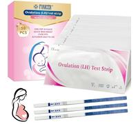 50 Piezas Test Ovulacion, Test de Ovulacion Ultrasensibles, Prueba de Fertilidad Familiar Femenina, 25 miu/ml Sensibilidad, Tiras Ovulacion Profesional y Confiables