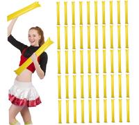50 Piezas Thunder Sticks 23.62x3.94in Portátiles Ligeros Espesar Inflables Thunder Sticks Fabricante de Ruido para Eventos Deportivos Baloncesto Fútbol Fiesta de Baile, Fabricante de Ruido Amarillo