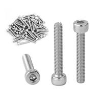50 Piezas Tornillos cilíndricos M4 x 25 mm con hexágono interior,DIN 912 de acero inoxidable (A2 V2A),tornillos para máquinas industriales, vehículos de motor