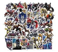 50 Piezas Transformers Cool Stickers, pegatinas de vinilo impermeable para monopatines, ordenadores portátiles, teléfonos móviles, botellas de agua, tabletas, revistas, guitarras y mucho más.