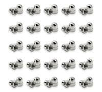 50 piezas tuercas ciegas M6 acero inoxidable 304, DIN 1587 forma alta, tuerca hexagonal de cúpula, capuchón protector para tornillos y pernos, resistente a la corrosión, acabado decorativo duradero