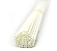 50 piezas varillas difusoras de fibra de repuesto, varillas difusoras de aceite esencial de habitación para fragancia de aroma (Blanco, 30cm x 3mm)