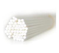 50 piezas varillas difusoras de fibra de repuesto, varillas difusoras de aceite esencial de habitación para fragancia de aroma (Blanco, 30cm x 3.5mm)
