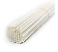 50 piezas varillas difusoras de fibra de repuesto, varillas difusoras de aceite esencial de habitación para fragancia de aroma (Blanco, 20cm x 4mm)