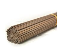 50 piezas varillas difusoras de fibra de repuesto, varillas difusoras de aceite esencial de habitación para fragancia de aroma (Marrón, 25cm x 3mm)