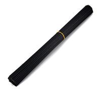 50 piezas varillas difusoras de fibra de repuesto, varillas difusoras de aceite esencial de habitación para fragancia de aroma (Negro, 20cm x 3mm)