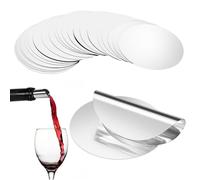 50 Piezas Vertedor de Vino, Vertedor Vino Antigote Reutilizable Antigoteo para Disco para Botellas de Vino, Restaurantes, Hoteles, Bares, Clubes