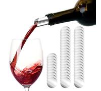 50 Piezas Vertedor Vino Antigoteo Discos Vertedores Vino Antigoteo Vertedor Vino Discos Láminas Reutilizables Vertedores Redondos de Vino para Verter Sin Goteo Restaurantes Hoteles Bares Clubes, Plata