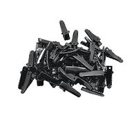 50 pinzas de pelo de cocodrilo de metal negro de una sola punta, accesorios para el pelo, 24 mm