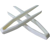 50 pinzas de plástico blancas para lentes de contacto, pinzas de belleza, herramienta de maquillaje, pinzas de depilación para párpado doble, herramientas manuales, pinzas de depilación