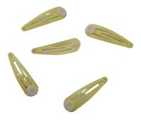 50 pinzas metálicas for el pelo de 5 cm con almohadilla for hacer moños, horquillas con forma de lágrima y tocados DIY.(Color-21)