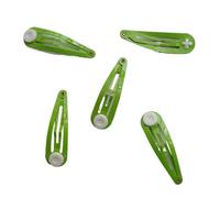 50 pinzas metálicas for el pelo de 5 cm con almohadilla for hacer moños, horquillas con forma de lágrima y tocados DIY.(Color-19)