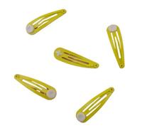 50 pinzas metálicas for el pelo de 5 cm con almohadilla for hacer moños, horquillas con forma de lágrima y tocados DIY.(Color-17)