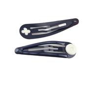 50 pinzas metálicas for el pelo de 5 cm con almohadilla for hacer moños, horquillas con forma de lágrima y tocados DIY.(Color-24)