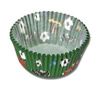 50 Pirottini De Muffin De Papel Con Diseño De Fútbol Ø 5 Cm Eva