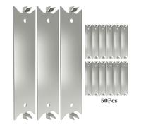 50 placas de clavos para pernos de madera, protector de alambre de cable de acero con punta para cableado de fontanería, protectores de clavos eléctricos