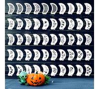 50 plantillas de maquillaje y tatuaje para niños y adultos, plantillas faciales reutilizables para Halloween, fiestas, carnaval y arte corporal creativo