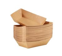 50 platos de alimentación para mascotas, cuencos degradables de papel kraft para razas pequeñas y gatos, uso diario y de viaje, cuencos desechables para mascotas