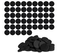 50 Protector Patas Sillas, Almohadillas de Fieltro Redondas, Autoadhesivos, Negro (20mm)