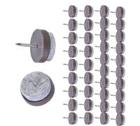 50 protectores de fieltro resistentes multiusos para sillas y mesas, protectores de suelo de 22 mm de diámetro, diseños fáciles de instalar