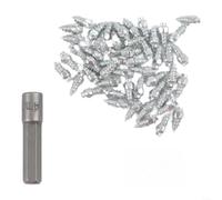 50 puntas de tornillo de carburo para neumáticos con herramienta para automóvil, motocicleta, ATV, clavos antideslizantes que aumentan la tracción en carreteras nevadas y heladas (50 unidades, 9 x 4