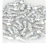 50 puntas de tornillo de carburo para neumáticos con herramienta para automóviles, motocicletas, cuatrimotos, clavos antideslizantes para mejorar la tracción en nieve, hielo y otras superficies