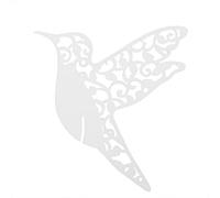 50 pzs tarjetas de lugar forma pájaro blanco huecas para copa vino nombre boda fiesta mesa evento Suitable for bodas celebraciones familiares reuniones profesionales decoración interior exterior