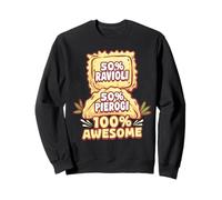 50% Ravioli 50% Pierogi 100% Awesome Sudadera